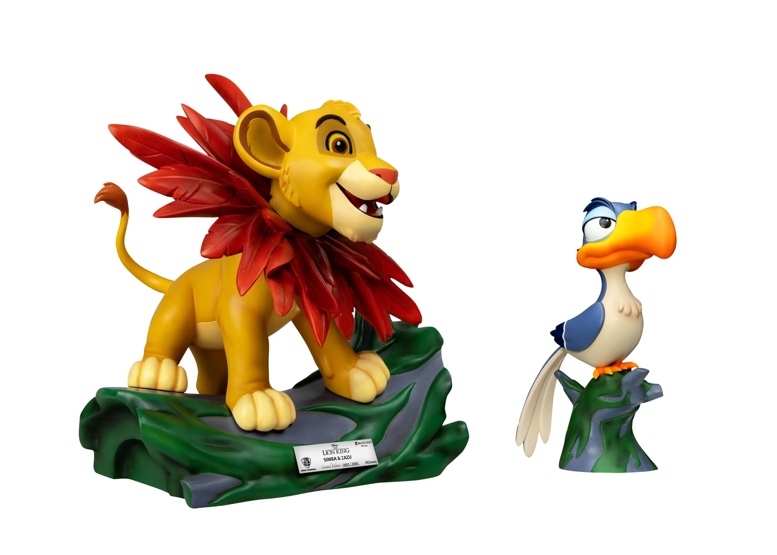 Beast Kingdom Disney The Lion King Little Simba & Zazu Master Craft Statues 2-Pack