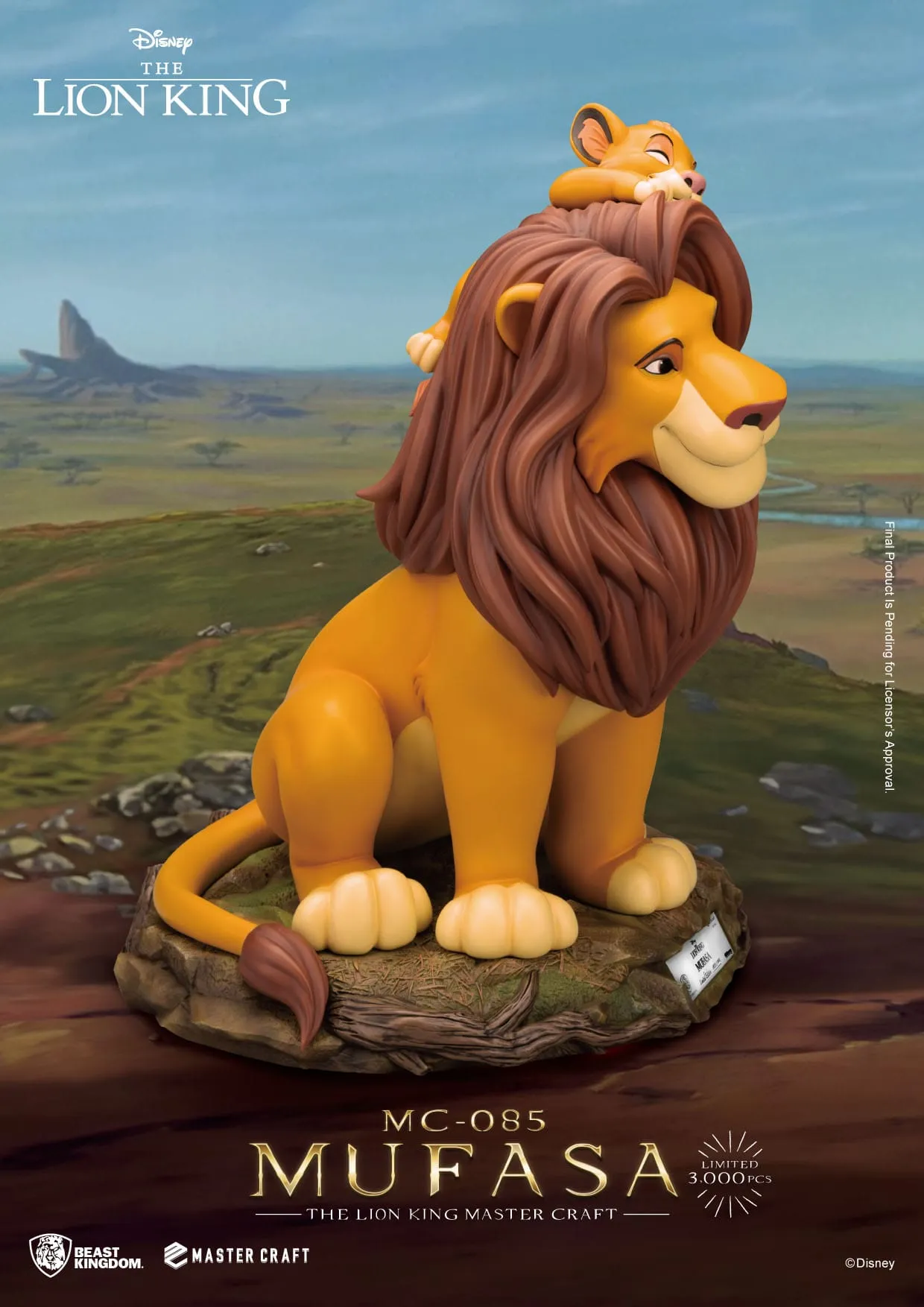 Beast Kingdom Disney The Lion King Mufasa Master Craft Statue