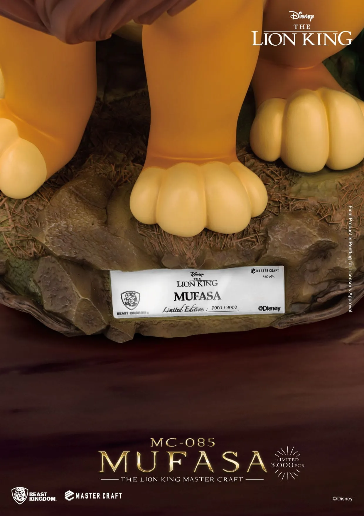 Beast Kingdom Disney The Lion King Mufasa Master Craft Statue