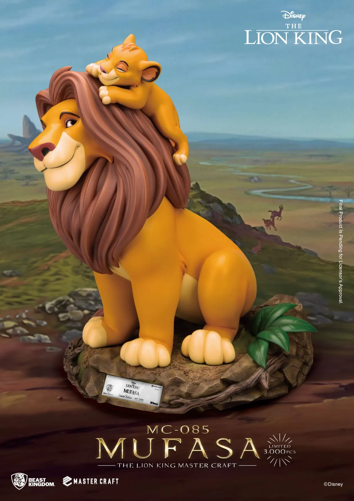 Beast Kingdom Disney The Lion King Mufasa Master Craft Statue