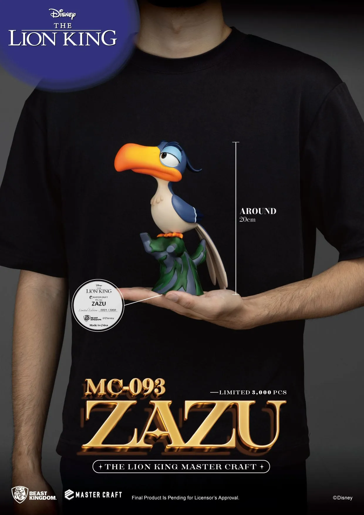 Beast Kingdom Disney The Lion King Zazu Master Craft Statue
