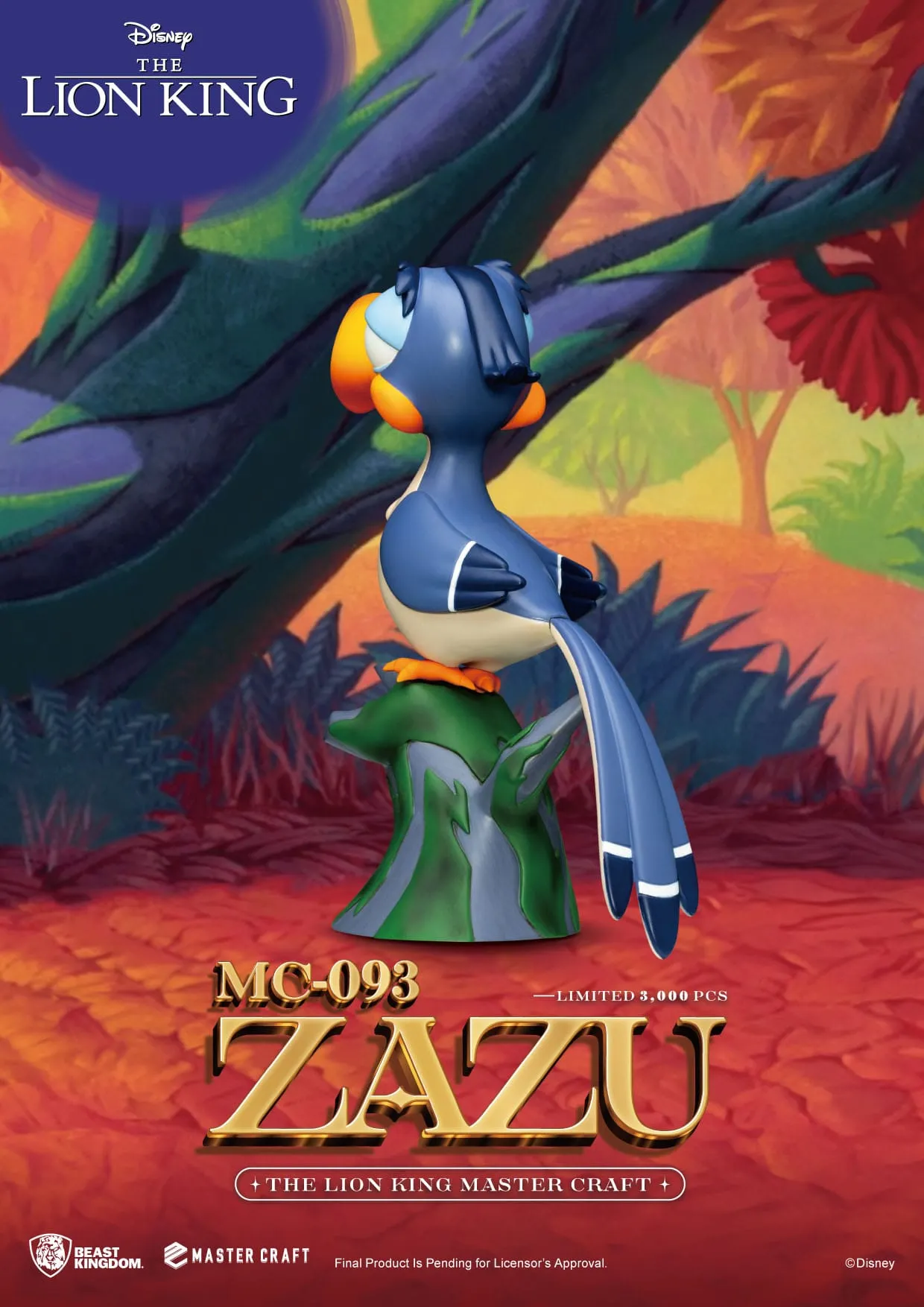 Beast Kingdom Disney The Lion King Zazu Master Craft Statue