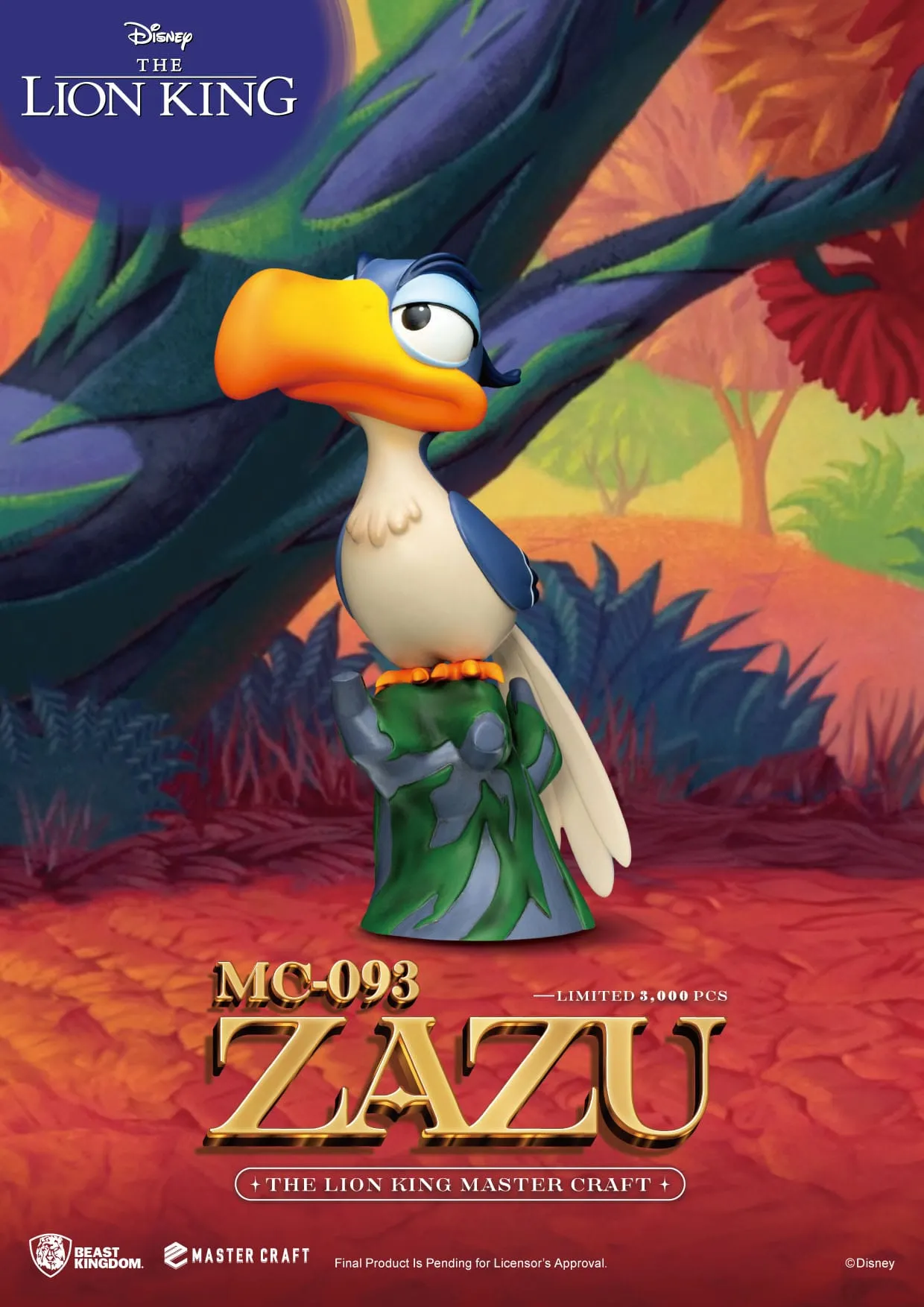Beast Kingdom Disney The Lion King Zazu Master Craft Statue