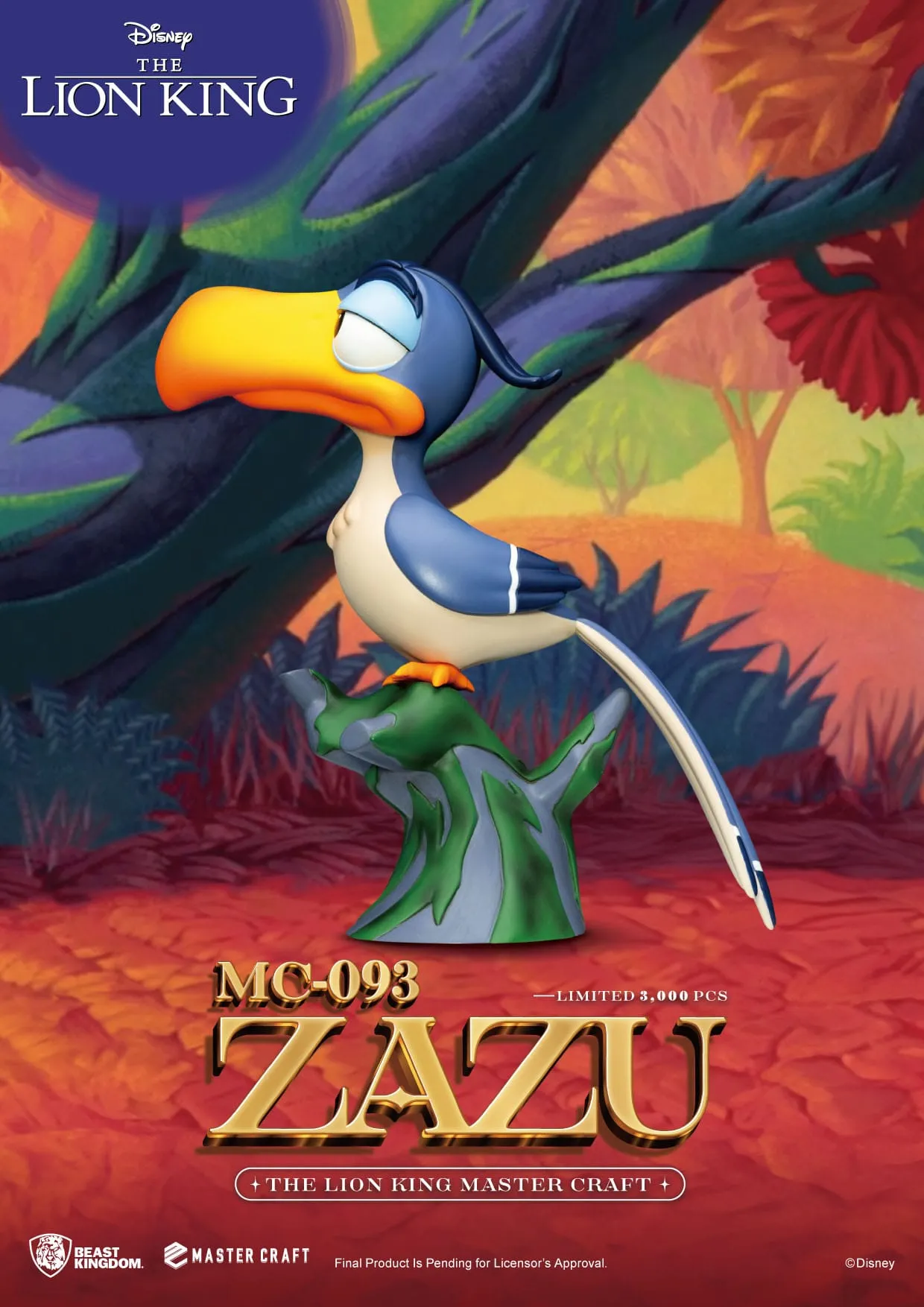 Beast Kingdom Disney The Lion King Zazu Master Craft Statue