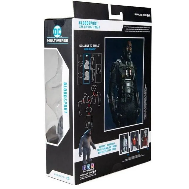 DC Multiverse Suicide Squad Movie Bloodsport (Build a Figure King Shark) 7" Inch Action Figure - McFarlane Toys
