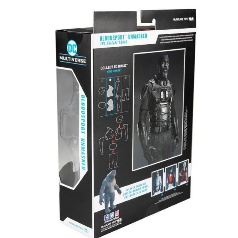 DC Multiverse Suicide Squad Movie Bloodsport (Unmasked) (Build a Figure King Shark) 7" Inch Action Figure - McFarlane Toys