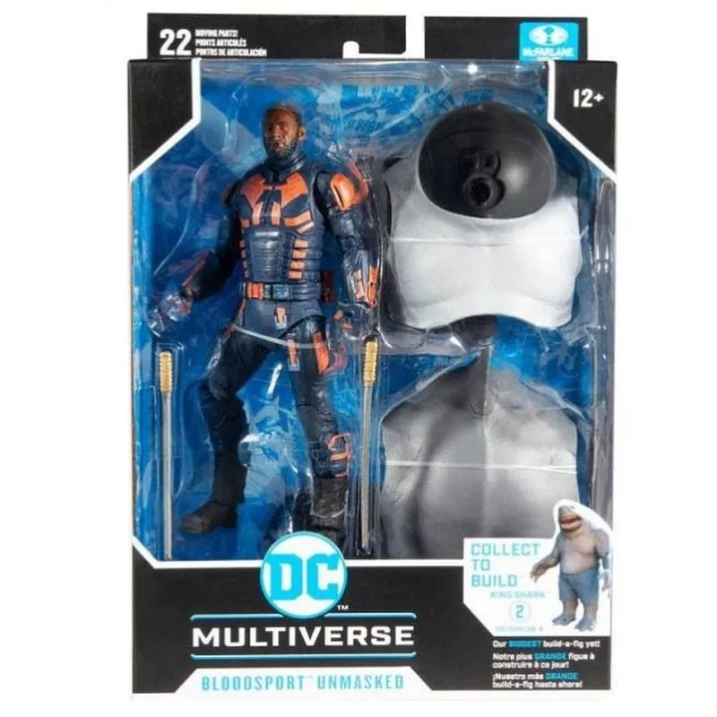 DC Multiverse Suicide Squad Movie Bloodsport (Unmasked) (Build a Figure King Shark) 7" Inch Action Figure - McFarlane Toys