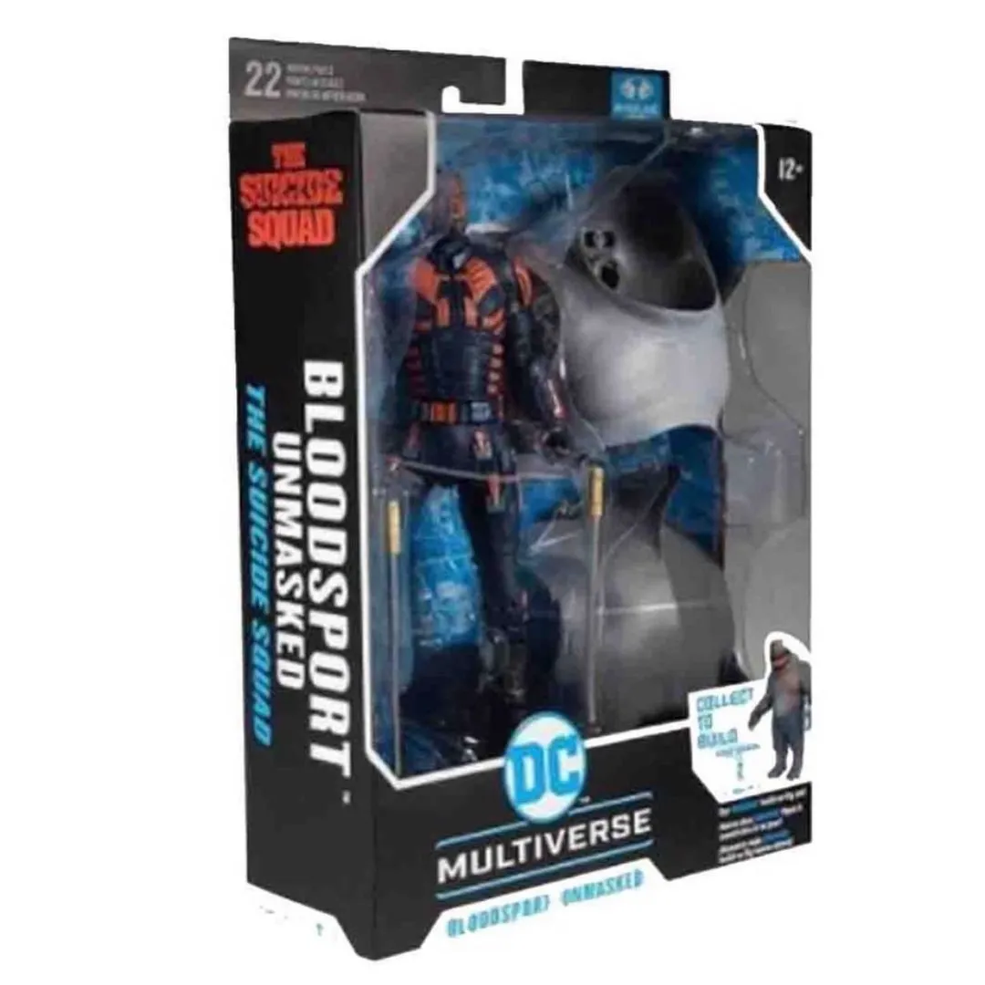 DC Multiverse Suicide Squad Movie Bloodsport (Unmasked) (Build a Figure King Shark) 7" Inch Action Figure - McFarlane Toys