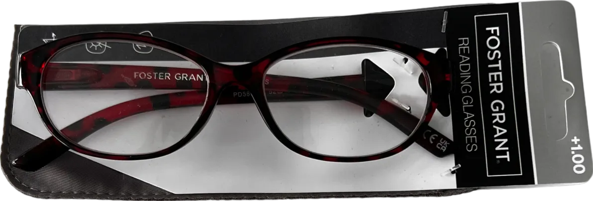 Foster Grant  Paris Lenses Reading Glasses Red/black  1