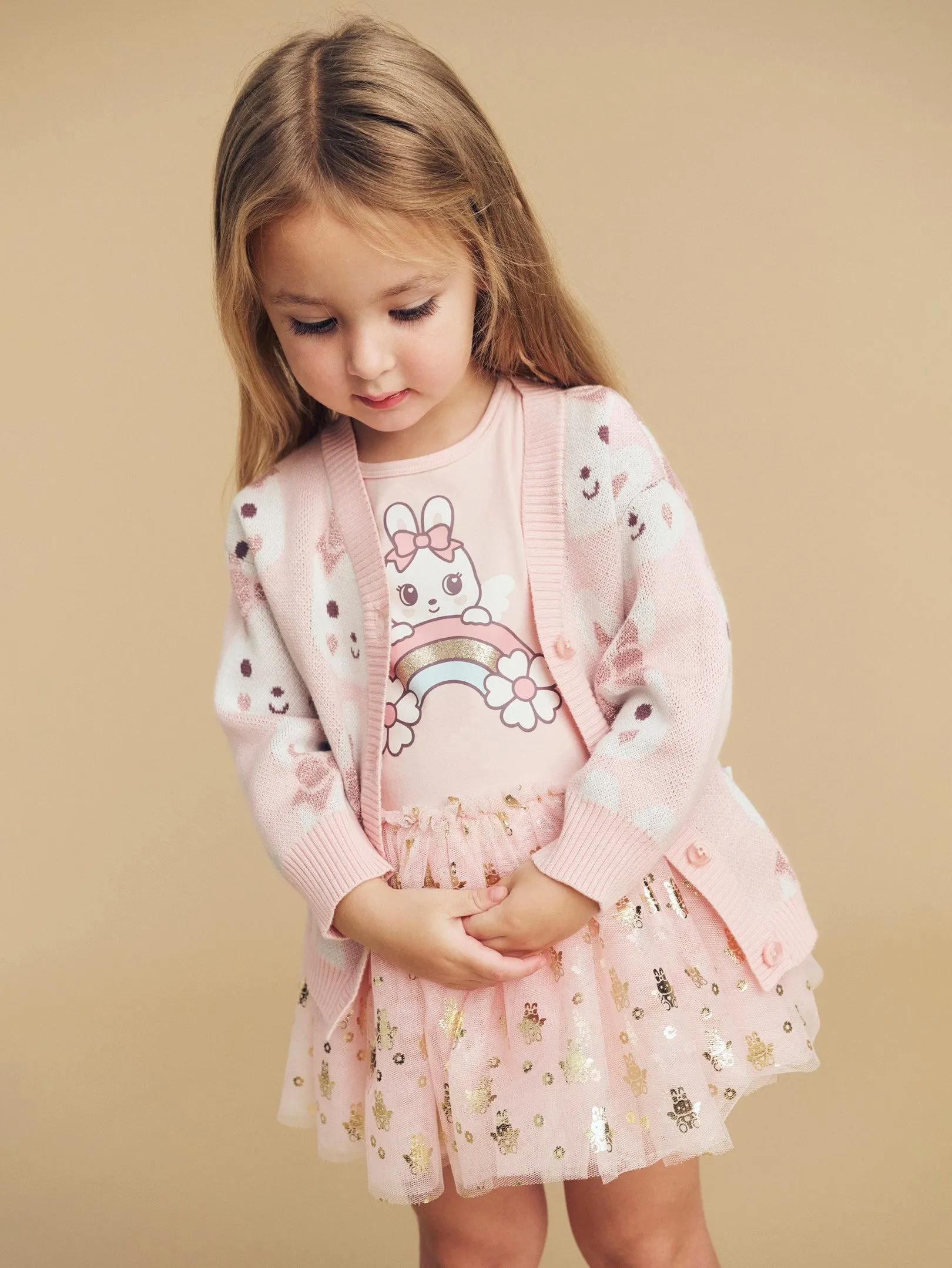 Huxbaby Fairy Bunny Ballet Dress - Pink Pearl