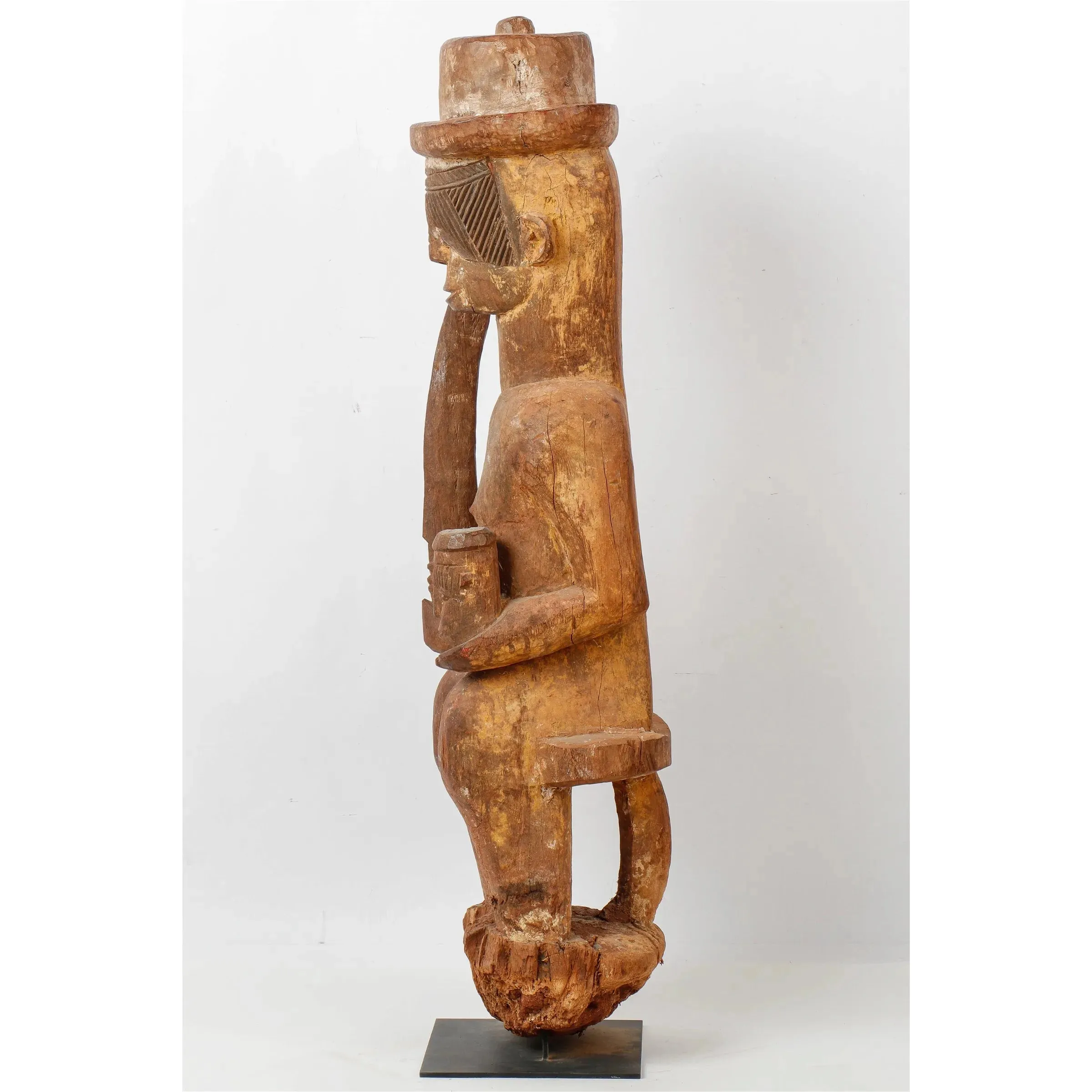 Igbo Magnificently Large Ikenga Warrior Figure, Nigeria #301 PROVENANCE