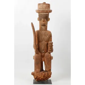 Igbo Magnificently Large Ikenga Warrior Figure, Nigeria #301 PROVENANCE