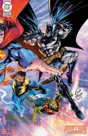 Justice League Unlimited #4 Cover F 1 in 25 Fico Ossio Wraparound Card Stock Ratio Variant