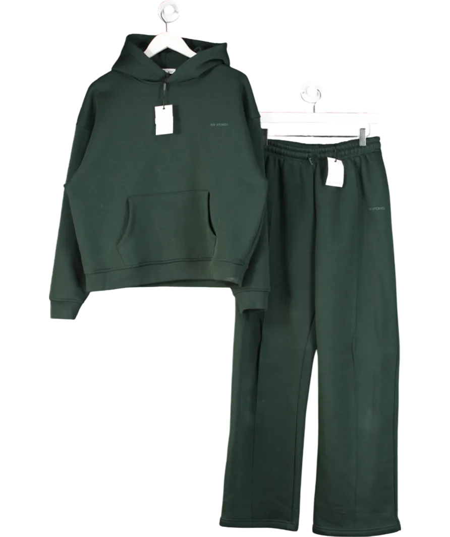 Six Stories Green Relaxed Hoodie And Relaxed Sweatpants UK M